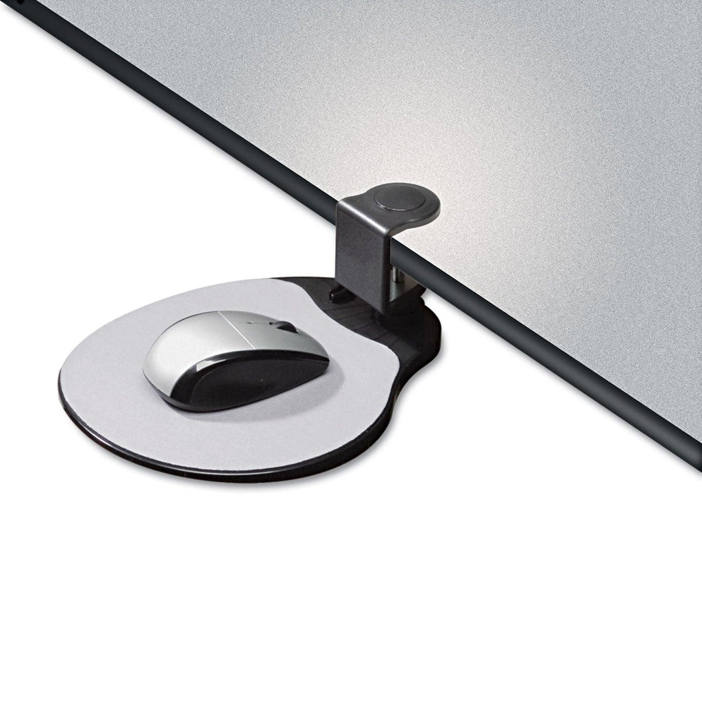 Desk Clamp For Mouse Pad, 7.75 x 8, Black
