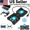 Dual USB Cooling Fan Pad Foldable Slim Fans For Laptops or PC’s