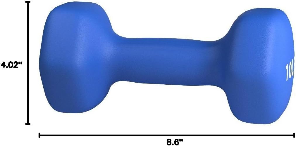 Amazon Basics Neoprene Hand Dumbbell Weights for Exercise & Toning