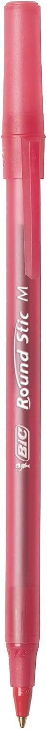 BIC Round Stic Xtra Life Blue Ballpoint Pens, 10-Count Pack, 1.0mm