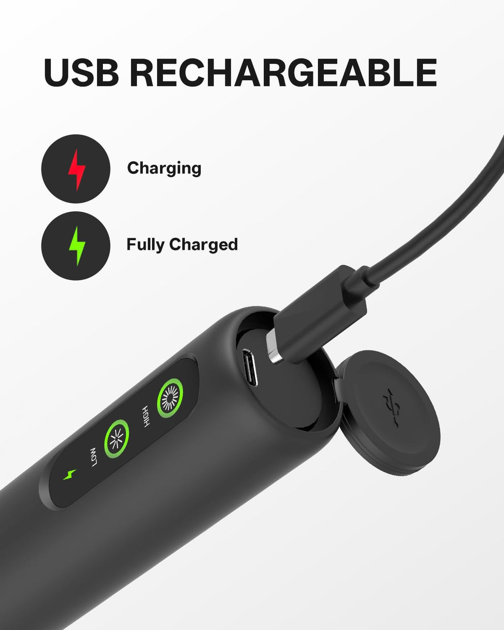 CIRCLE JOY Rechargeable Milk Frother Handheld, Dual Coil Whisk Head Electric Coffee Frother, Portable Hand Frother Wand Drink Mixer for Matcha Lattes Cappuccino, Kitchen Gifts, Black
