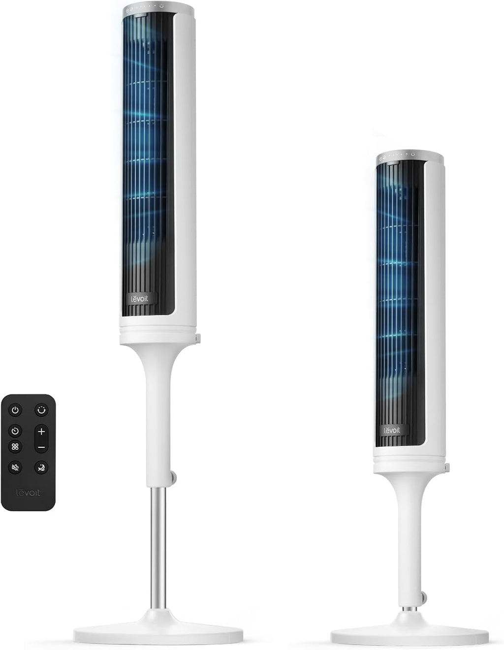 Levoit Tower Fan for Bedroom, Standing Fan with 36”-47” Adjustable Height