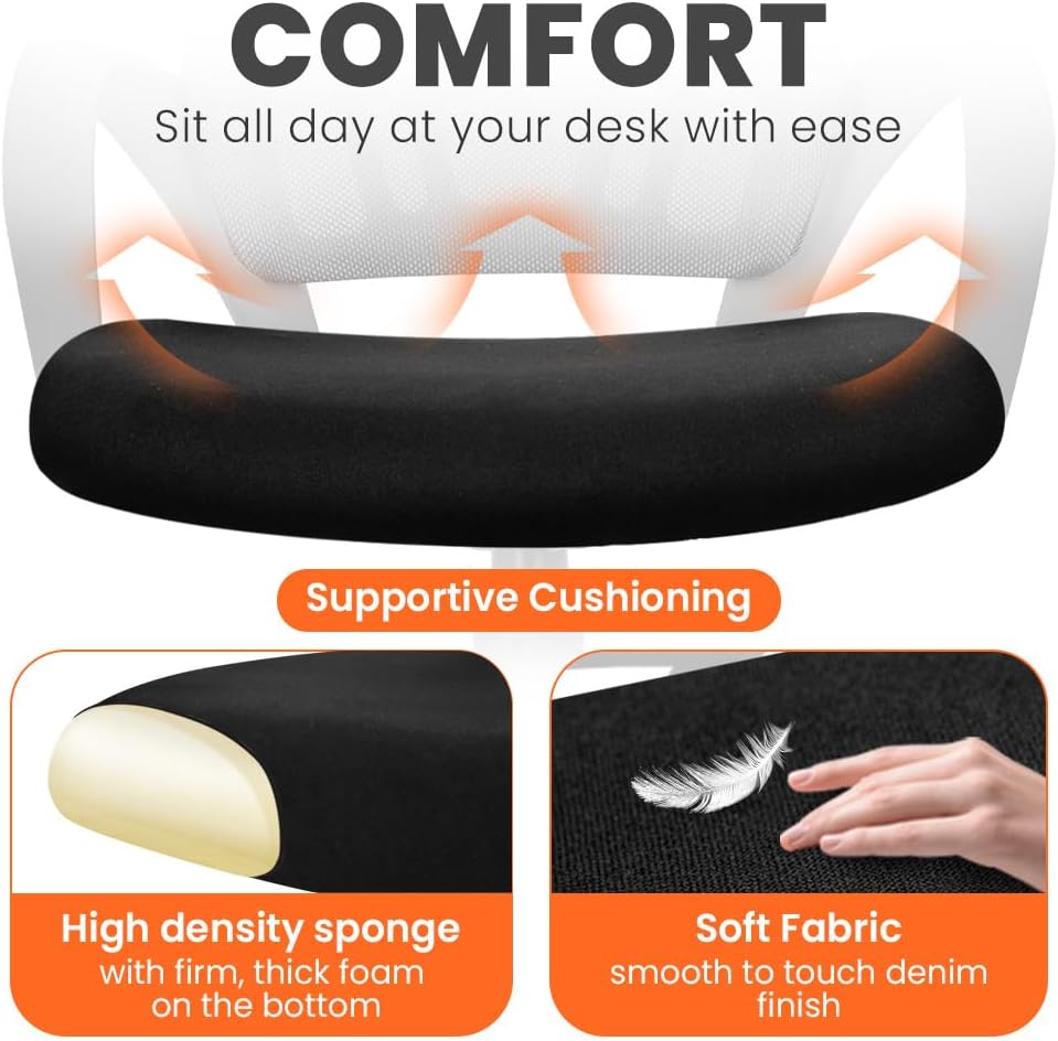 Office Computer Chair Ergonomic Mid-Back Mesh Desk
