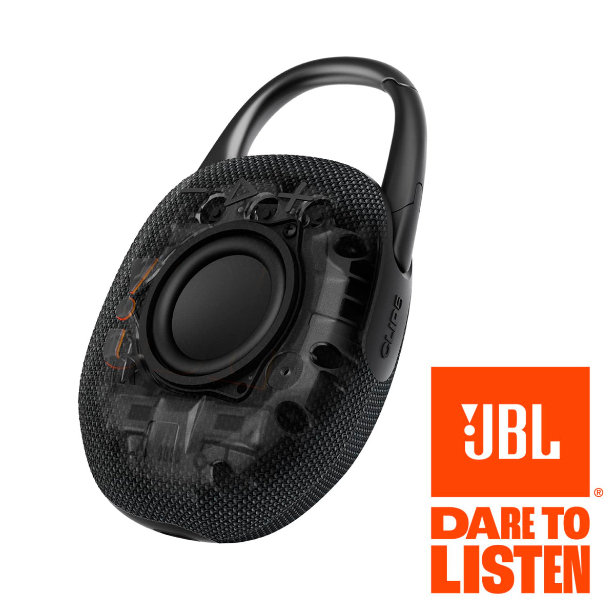 JBL Clip 5 - Ultra-Portable, Waterproof & Dustproof Bluetooth Speaker, Big JBL Pro Sound with Punchy bass, Integrated Carabiner, Up to 12 Hours of Play, Made in Part with Recycled Materials (Black)