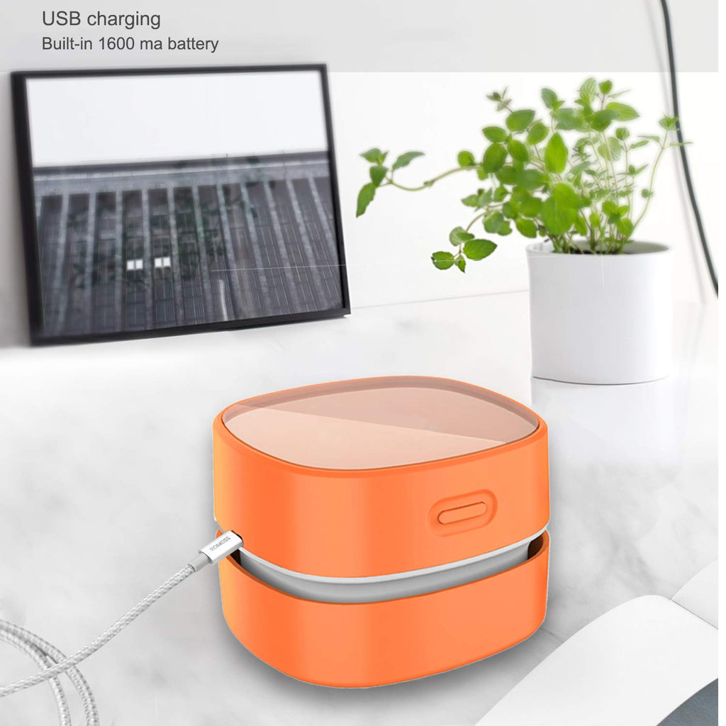 Mini Desktop Vacuum With 4 hours Endurance & 360° Rotatable Clean Up