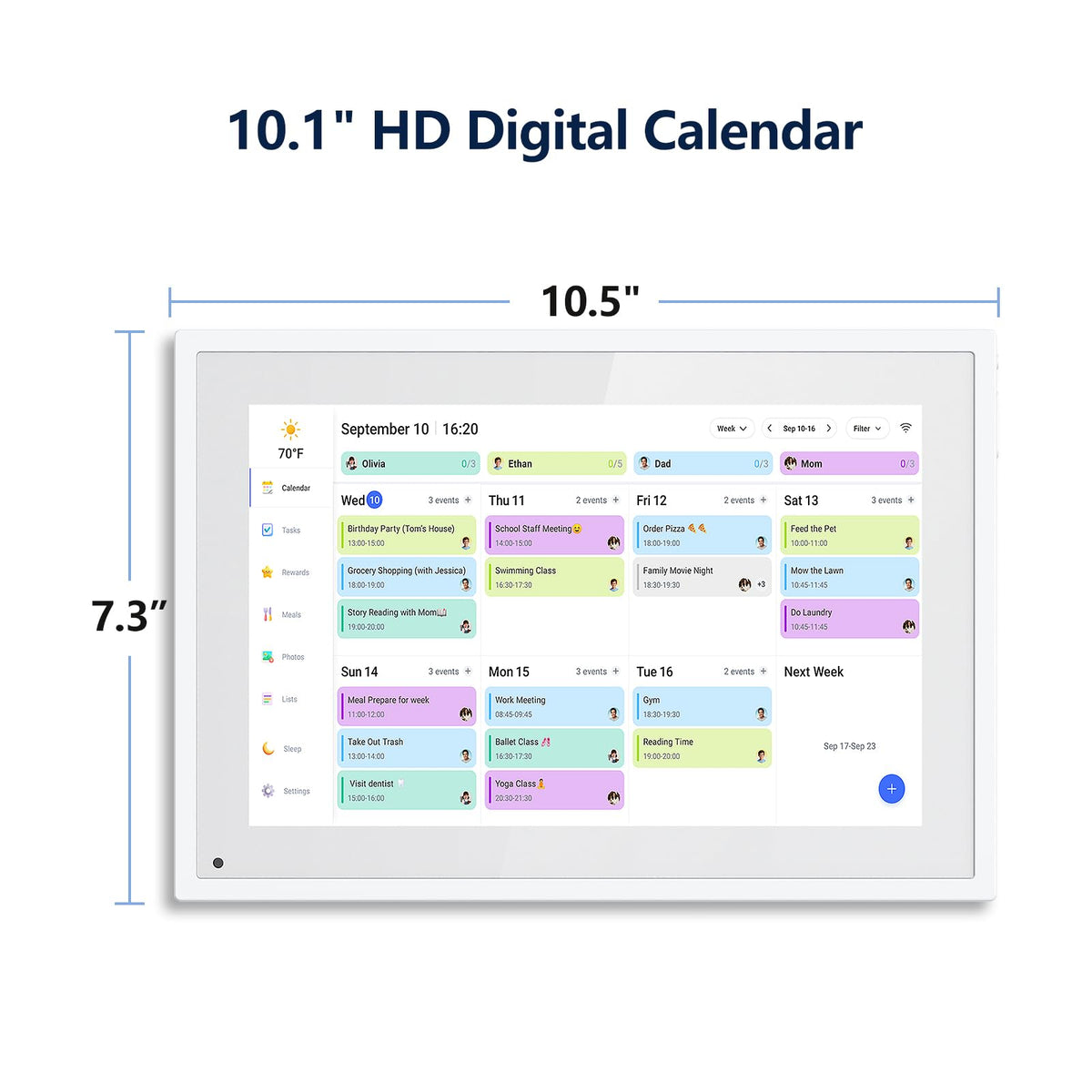 Digital Calendar – 27 Inch Wall Calendar Interactive Touchscreen Display