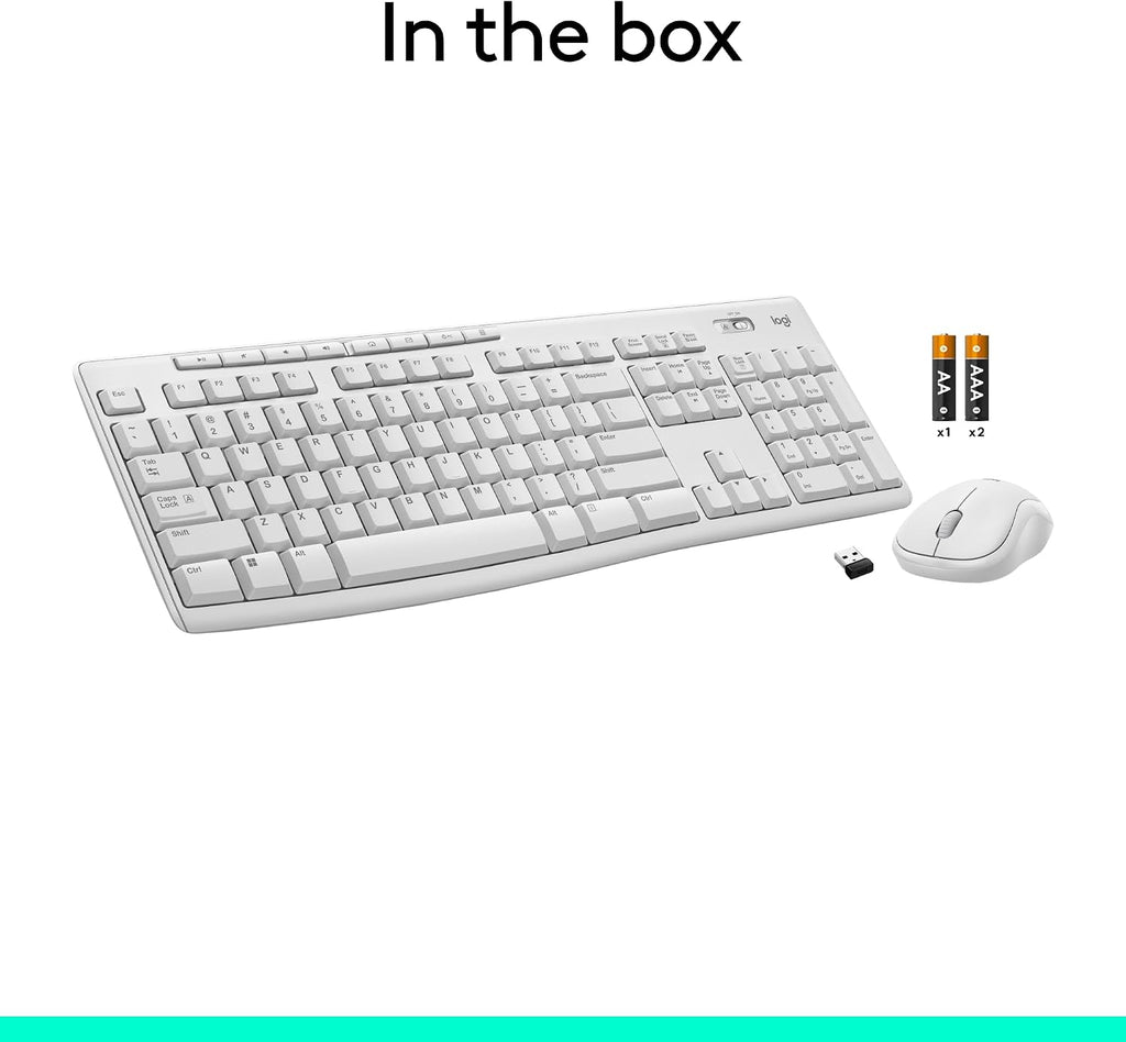 Logitech MK270 Full Size Wireless Keyboard and Mouse Combo