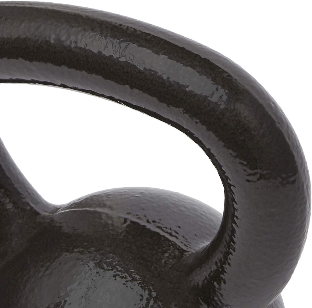 Amazon Basics Cast Iron Kettlebell for Strength Training | Black | 10lbs - 60lbs
