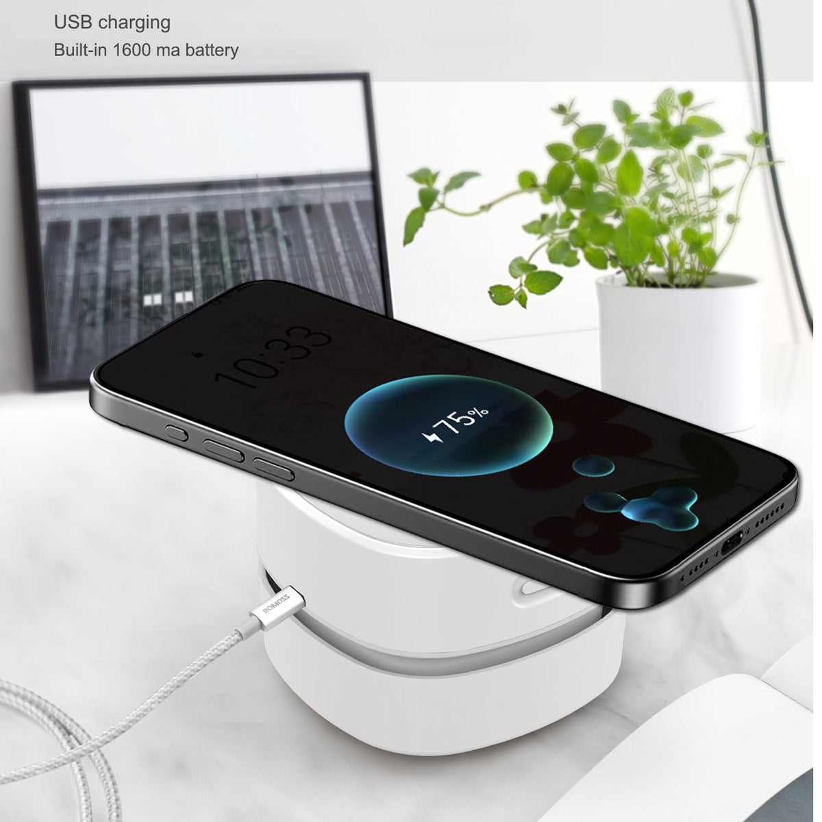 Mini Desktop Vacuum With 4 hours Endurance & 360° Rotatable Clean Up