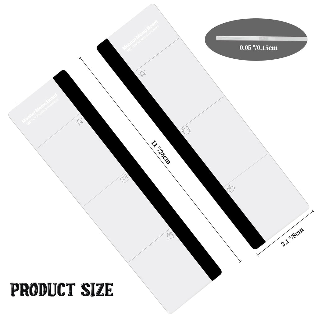 Office Desk Accessories 2pcs Computer Monitor Memo Board