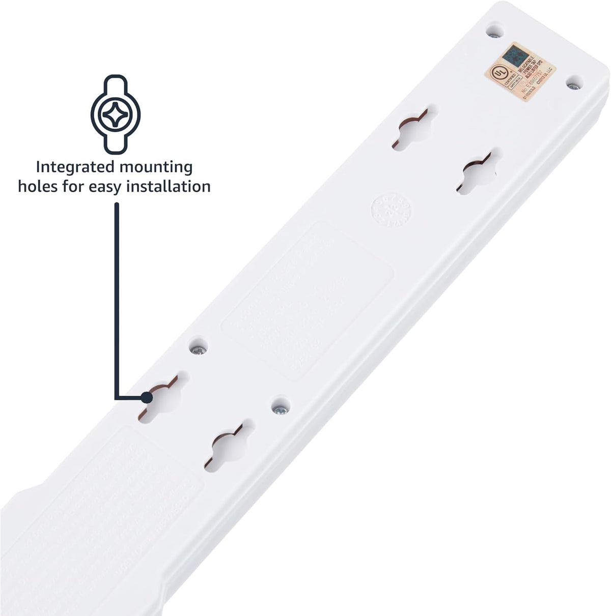 Amazon Basics Surge Protector Power Strip, 6-Outlet, 790 Joules, Circuit Breaker, LED Indicator Light, 6ft Extension Cord, Black