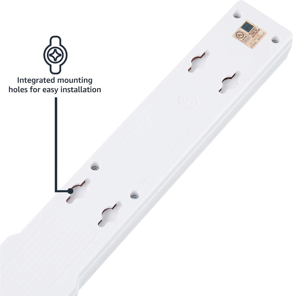 Amazon Basics Surge Protector Power Strip, 6-Outlet, 790 Joules, Circuit Breaker, LED Indicator Light, 6ft Extension Cord, Black