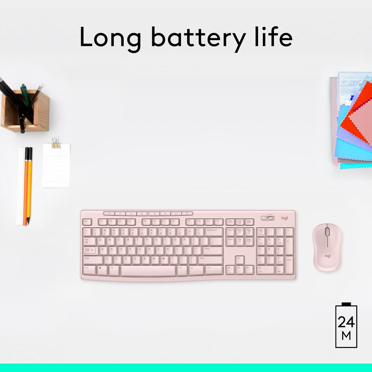 Logitech MK270 Full Size Wireless Keyboard and Mouse Combo