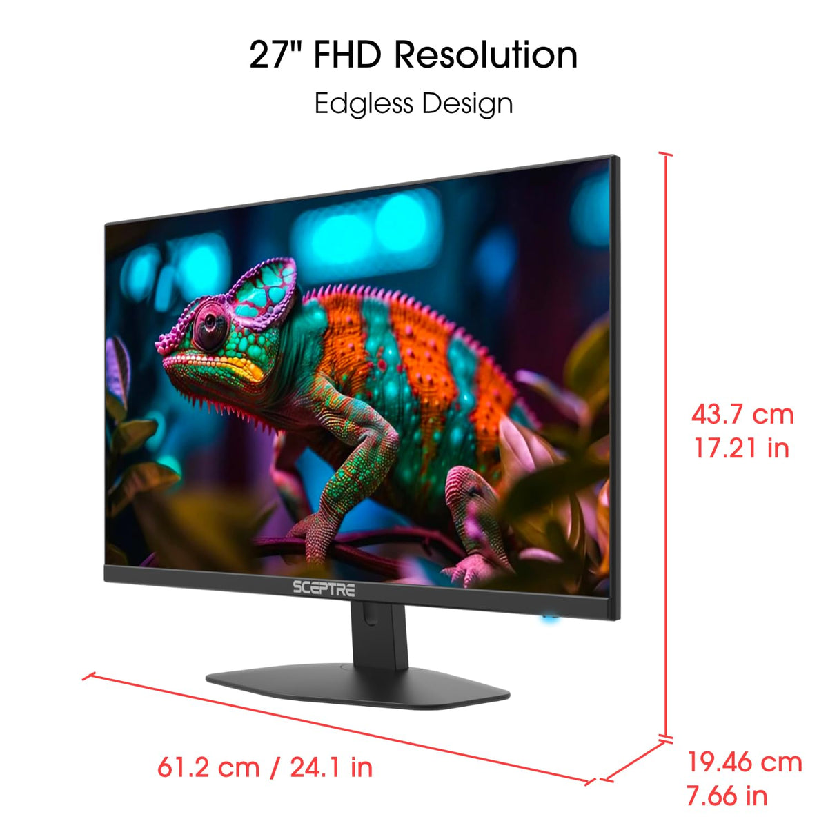 Sceptre Prime Curved 30-inch Gaming Monitor 200+Hz FreeSync Build-in Speakers 2560 x 1080p HDMI DP Machine Black 2026 (C305B-200UN Series)