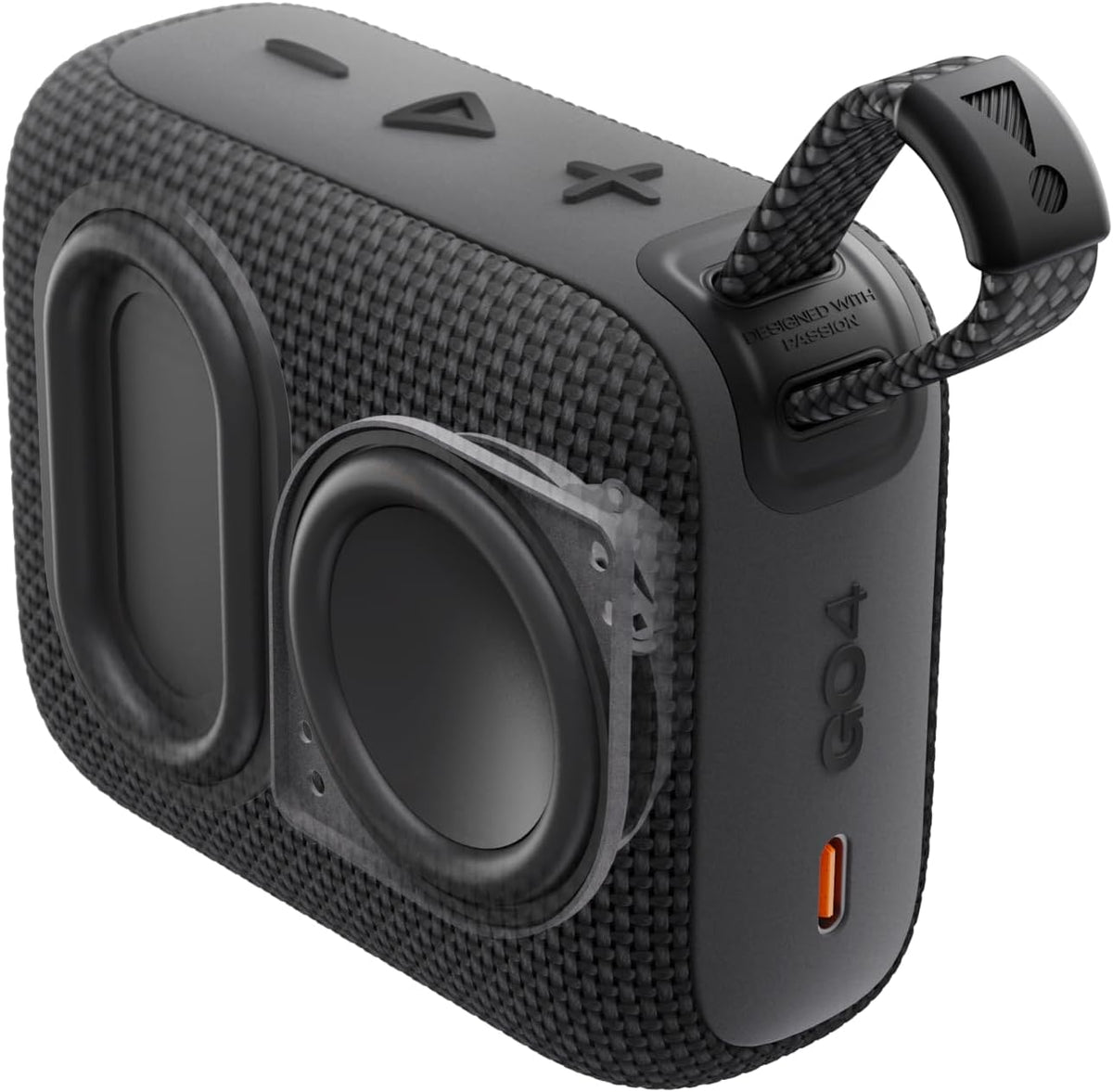JBL Go 4 - Ultra-Portable, Waterproof and Dustproof Bluetooth Speaker, Big JBL Pro Sound with Punchy bass, 7-Hour Built-in Battery, Made in Part with Recycled Materials (Black)
