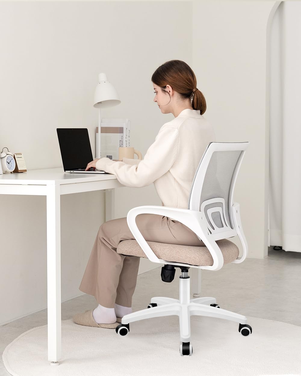 Office Computer Chair Ergonomic Mid-Back Mesh Desk