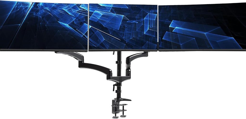Triple Pneumatic Monitor Mount for 3 Screens up to 32 inches,