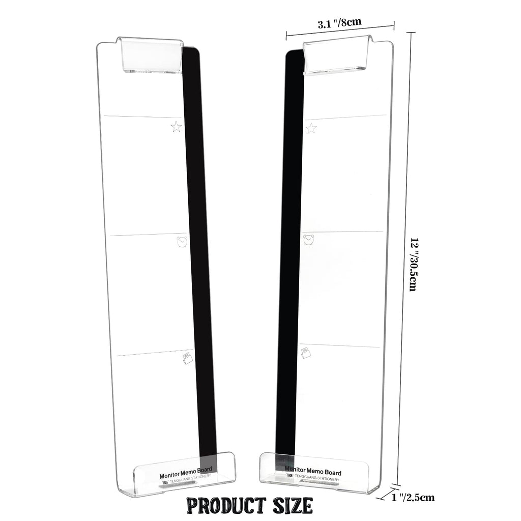 Office Desk Accessories 2pcs Computer Monitor Memo Board