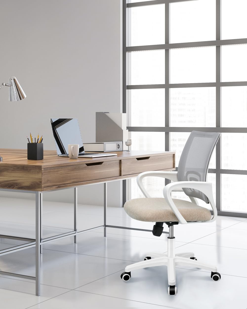 Office Computer Chair Ergonomic Mid-Back Mesh Desk