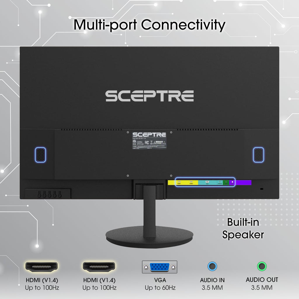 Sceptre Prime Curved 30-inch Gaming Monitor 200+Hz FreeSync Build-in Speakers 2560 x 1080p HDMI DP Machine Black 2026 (C305B-200UN Series)