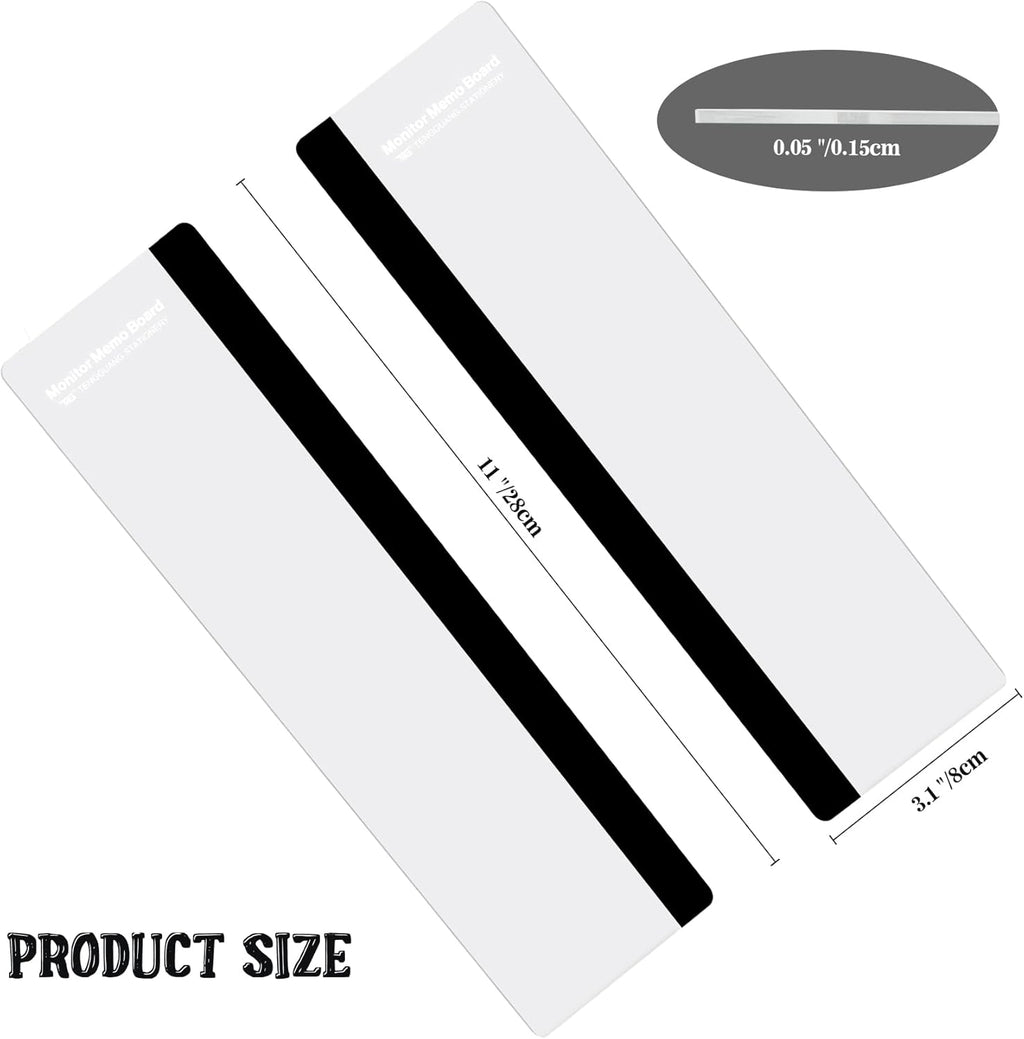 Office Desk Accessories 2pcs Computer Monitor Memo Board