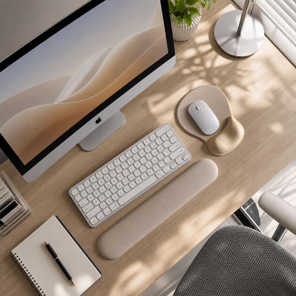 ErgoComfort Gel Wrist Resting |  Mouse Pad-Ergonomic Support-Non-Slip