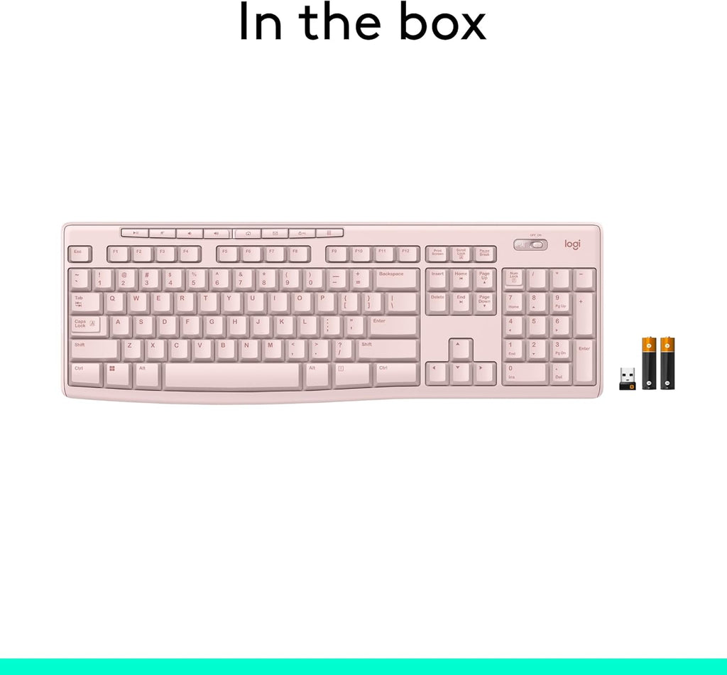 Logitech MK270 Full Size Wireless Keyboard and Mouse Combo
