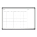 Magnetic Dry Erase One Month Calendar, 36 x 24, White