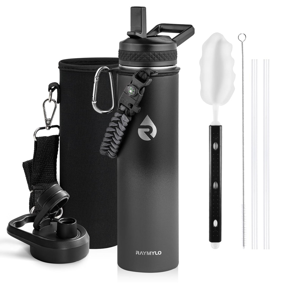 RAYMYLO 32 to 128 oz Insulated Water Bottles | Triple Wall Vacuum | Stainless Steel