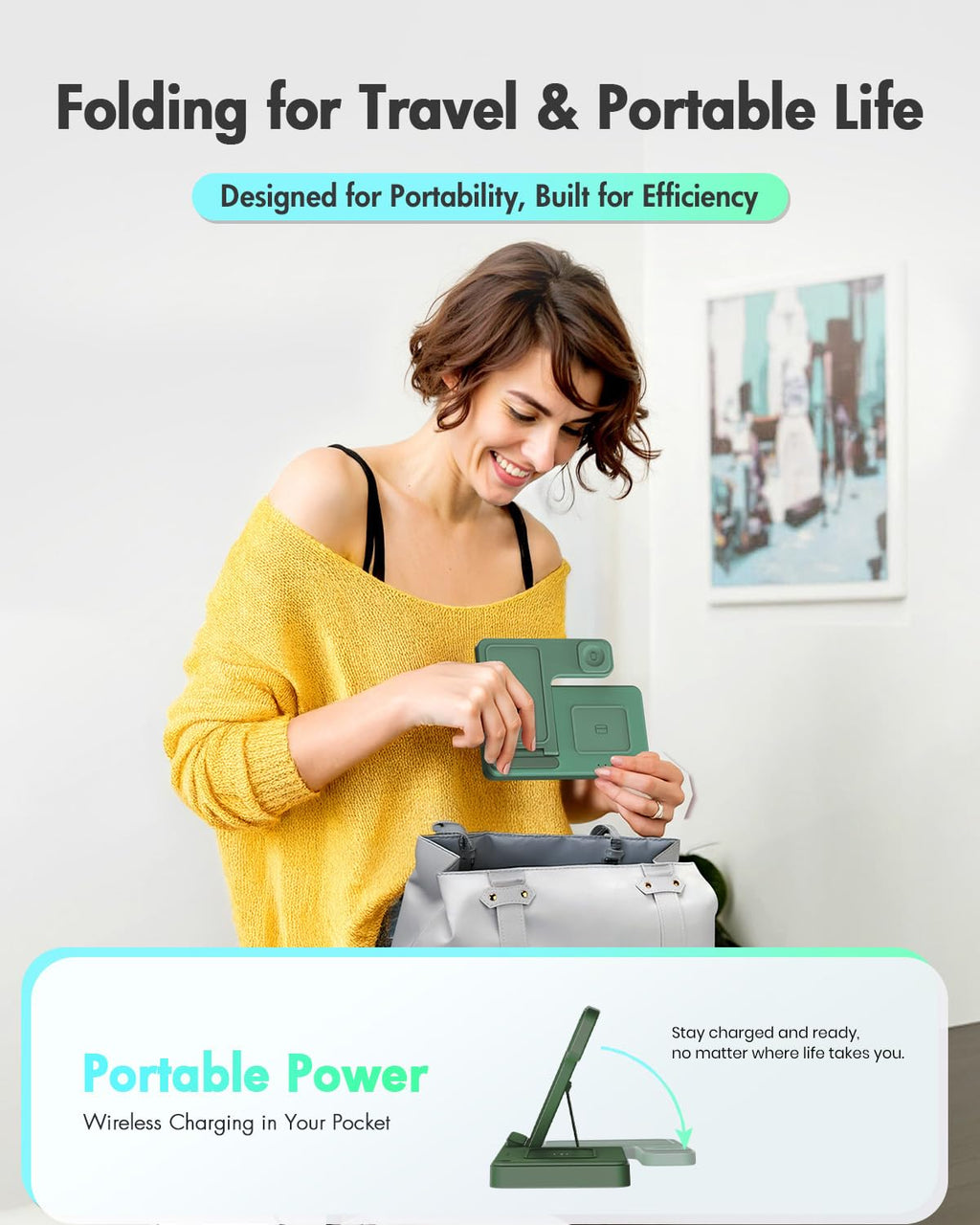 Wireless Charging Station for Apple Devices | 3 in 1 (I phones, Apple Watches, Airpods