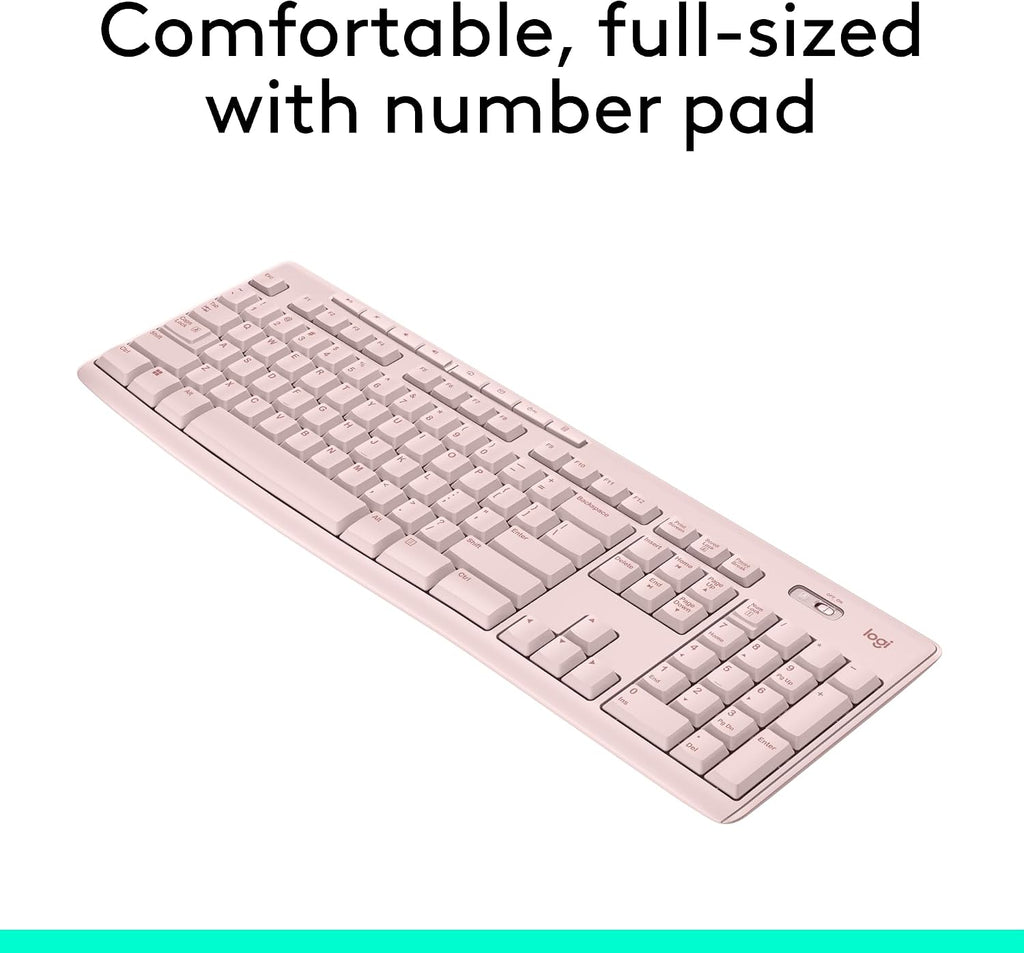 Logitech MK270 Full Size Wireless Keyboard and Mouse Combo