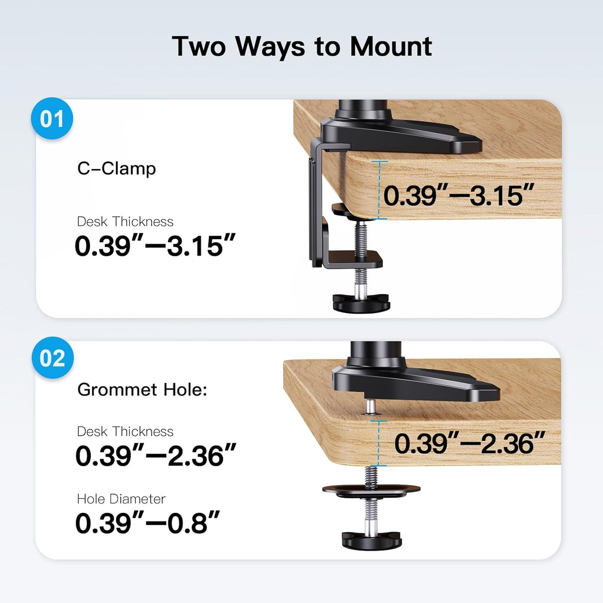 Triple Monitor Mount for 17 to 32 inch Screen