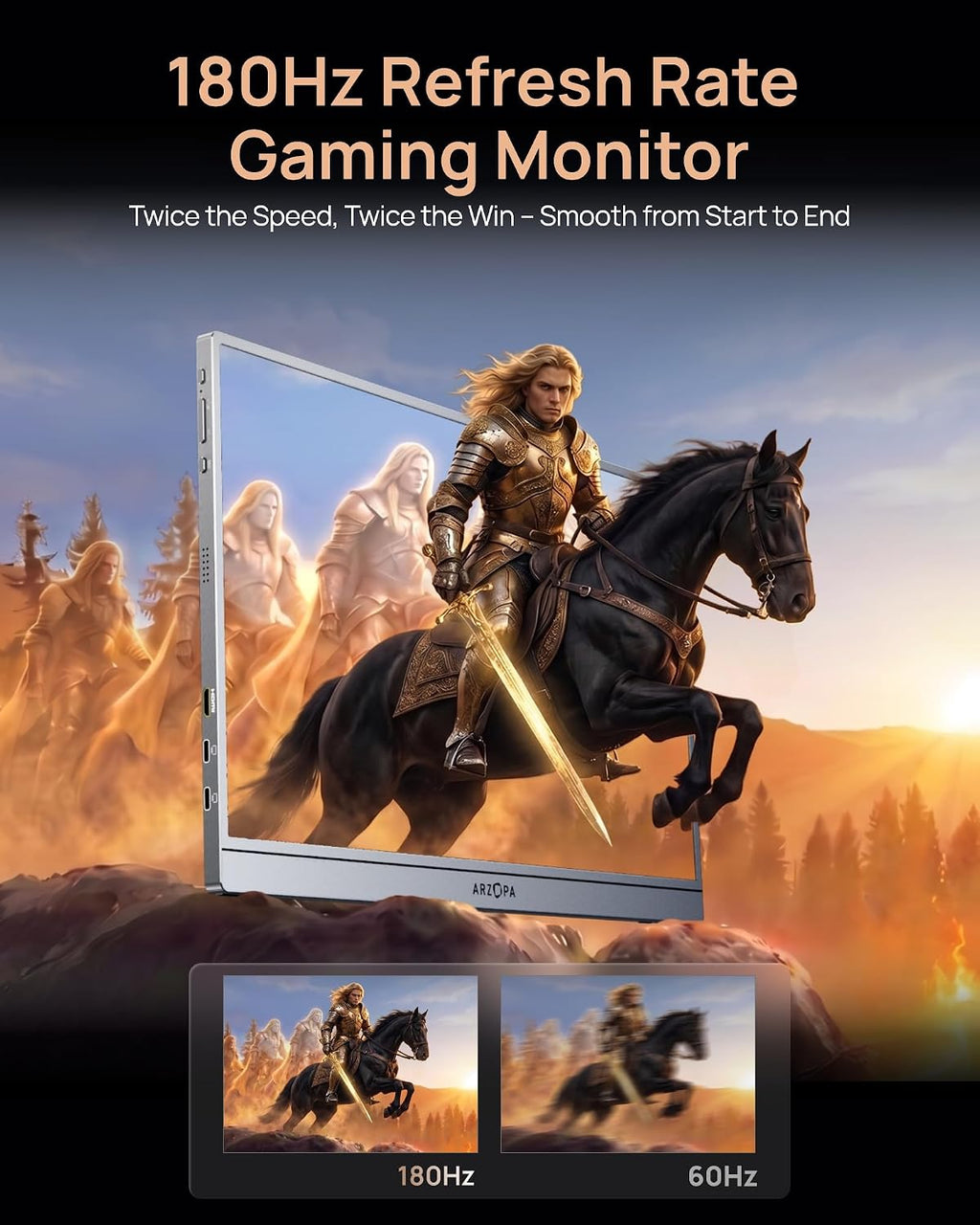 ARZOPA 16.1'' 144Hz Portable Gaming Monitor 106% sRGB - Z1FC