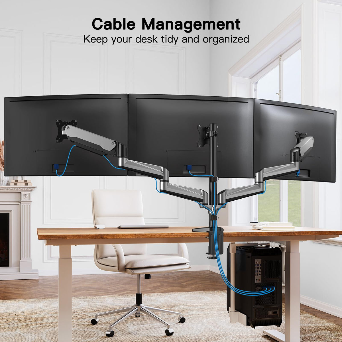 Triple Monitor Mount for 17 to 32 inch Screen