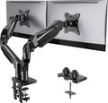 FlowLift™ Dual Monitor Stand, Fully Adjustable Gaming Desk Mount 13–32″ Screens,Each Arm Holds up to 19.8 lbs
