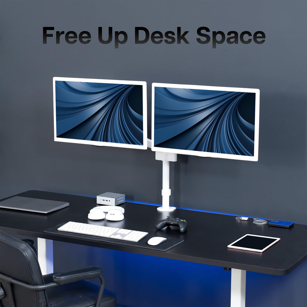 Triple Pneumatic Monitor Mount for 3 Screens up to 32 inches,