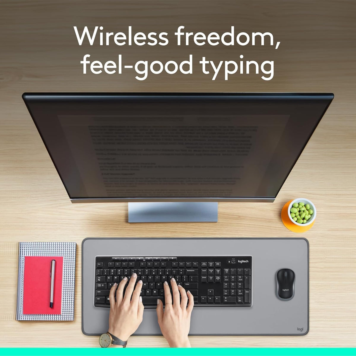 Logitech MK270 Full Size Wireless Keyboard and Mouse Combo