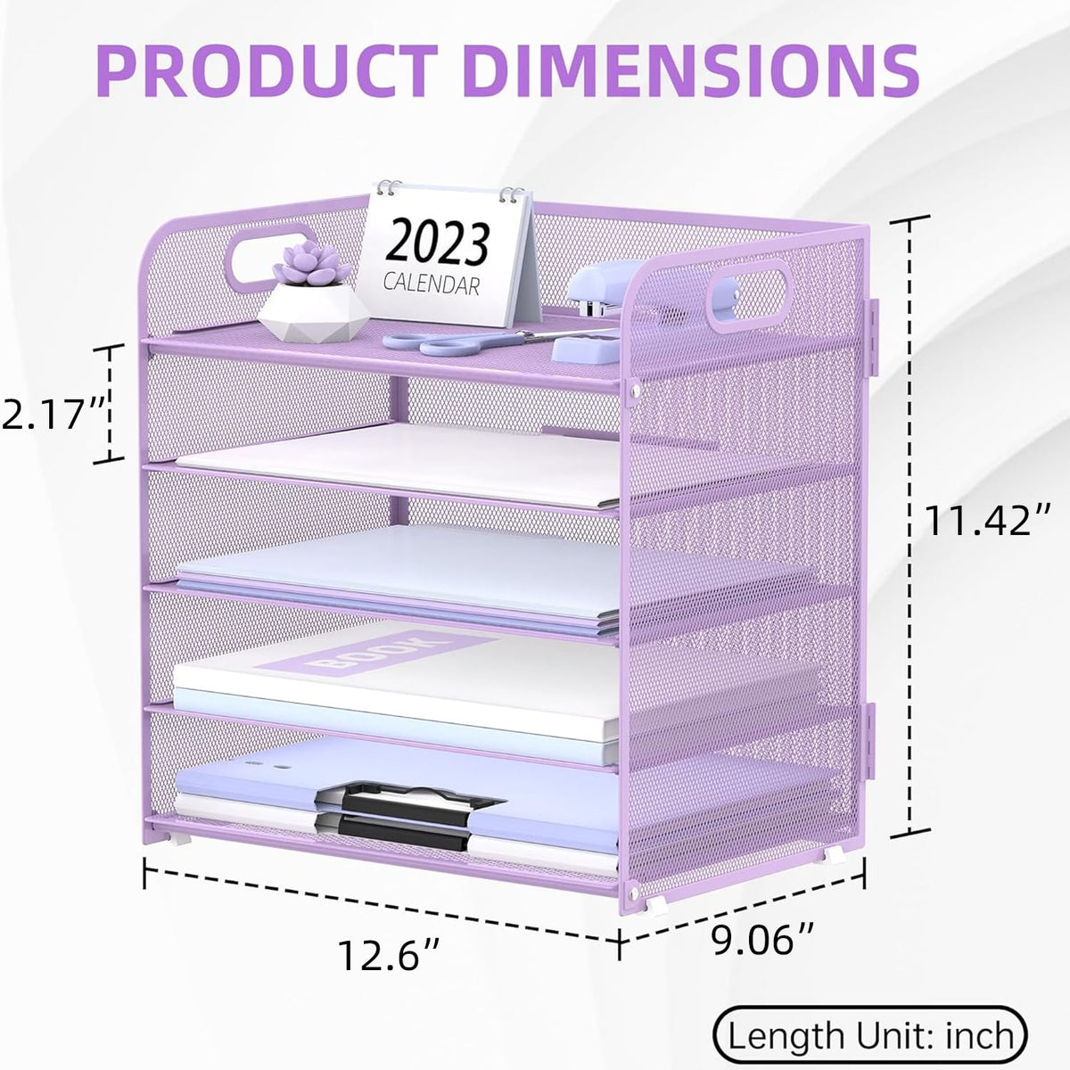 Supeasy 2 Pack 5-Tier Desk Organizer