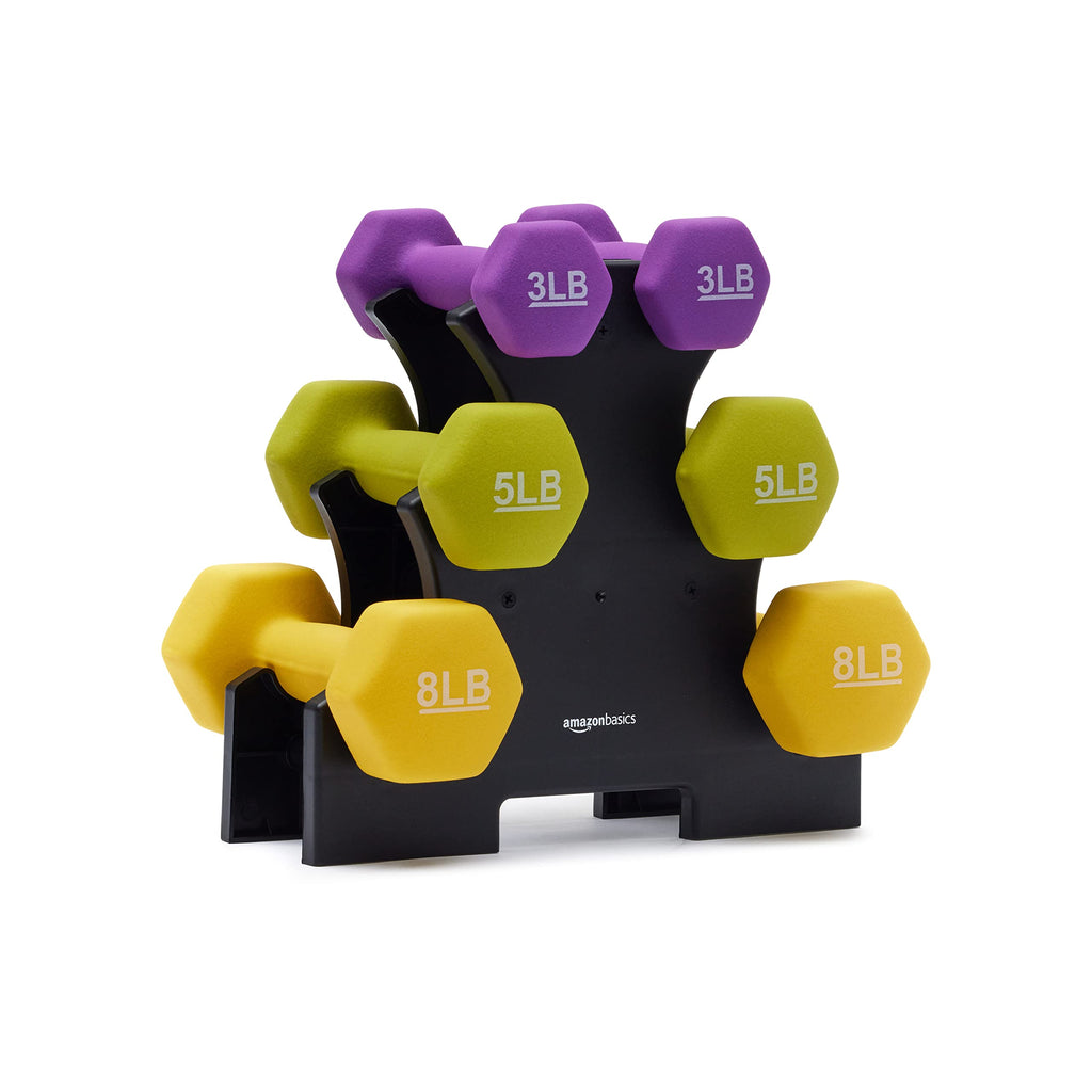 Amazon Basics Neoprene Hand Dumbbell Weights for Exercise & Toning