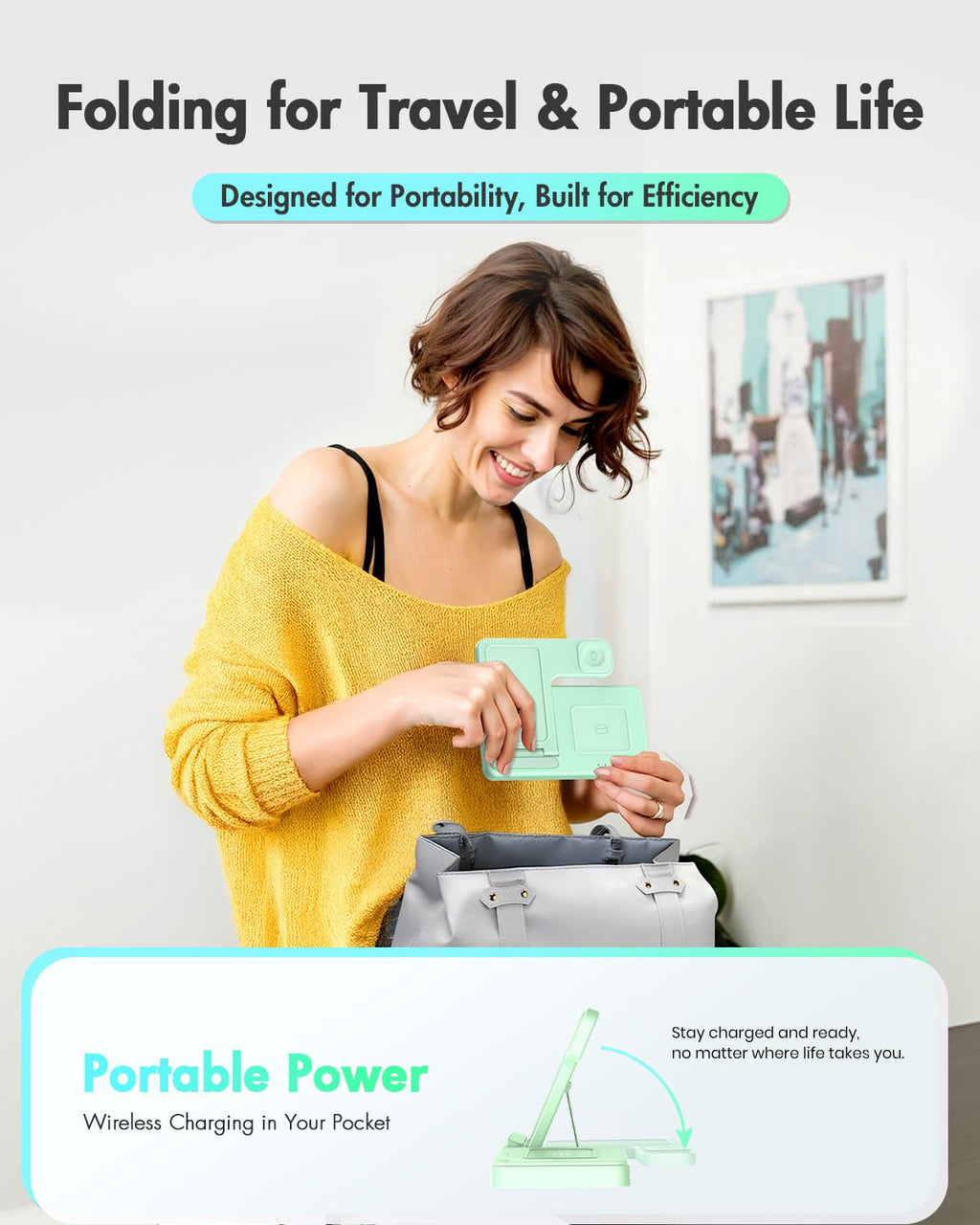 Wireless Charging Station for Apple Devices | 3 in 1 (I phones, Apple Watches, Airpods