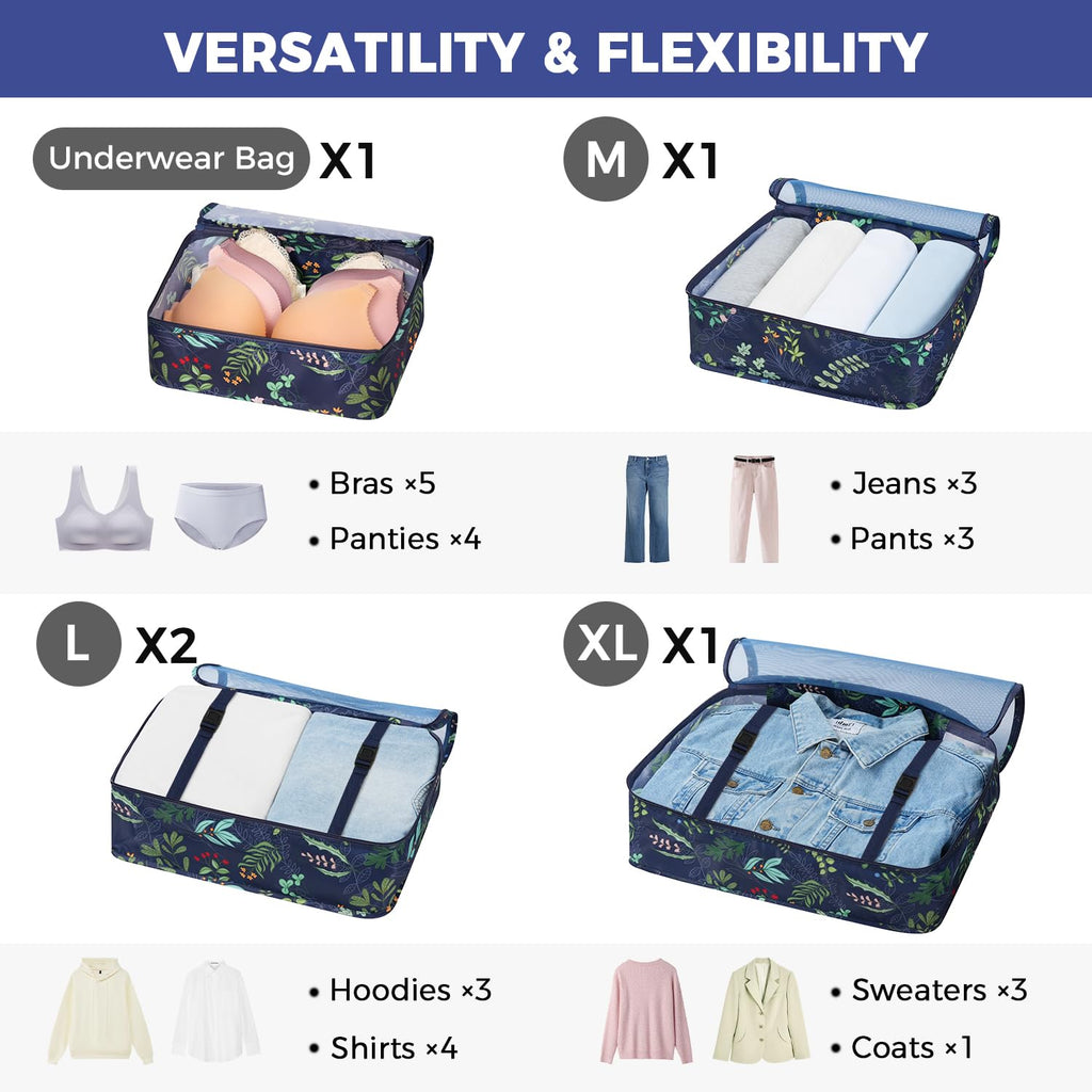 8 Set Packing Cubes Luggage Packing Organizers
