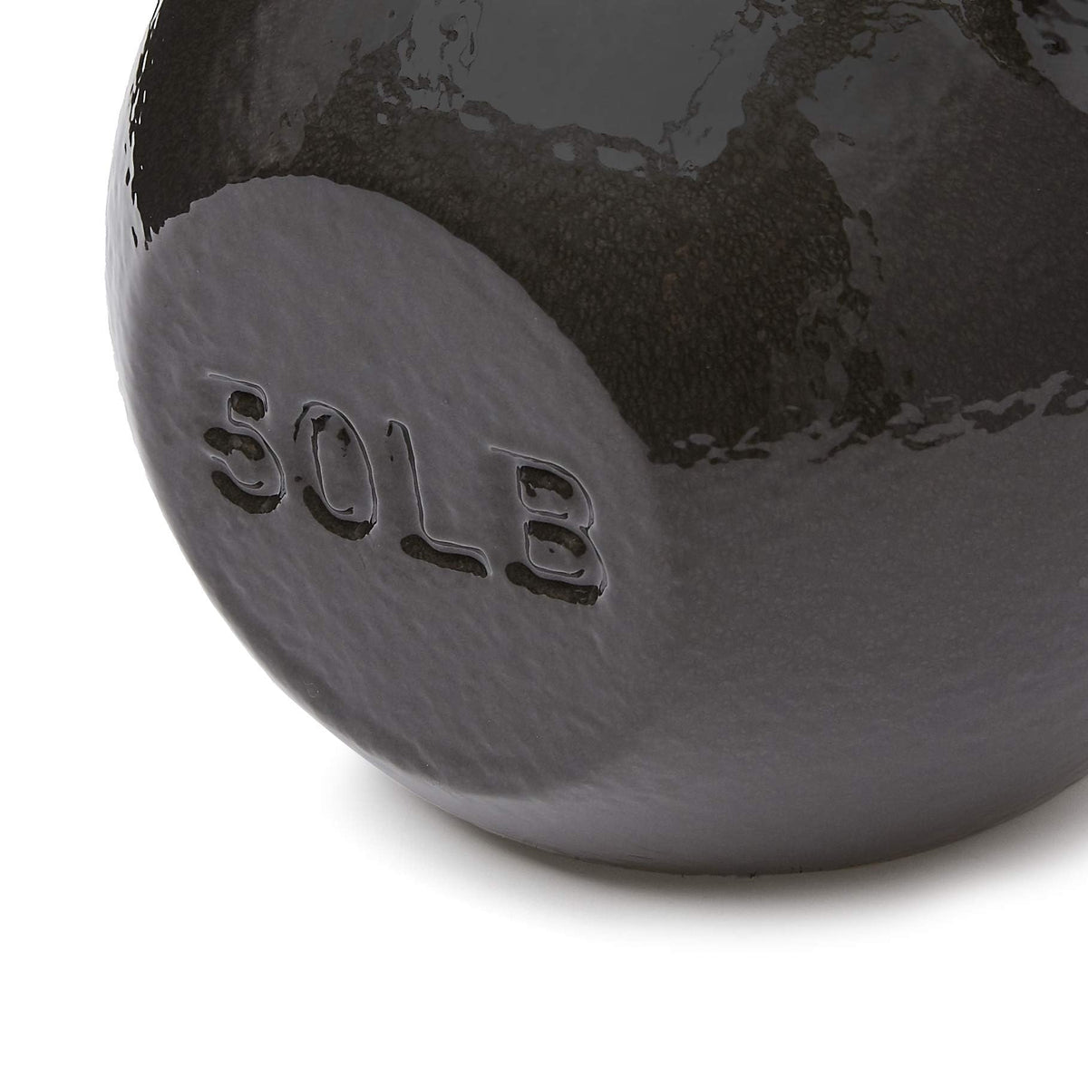 Amazon Basics Cast Iron Kettlebell for Strength Training | Black | 10lbs - 60lbs