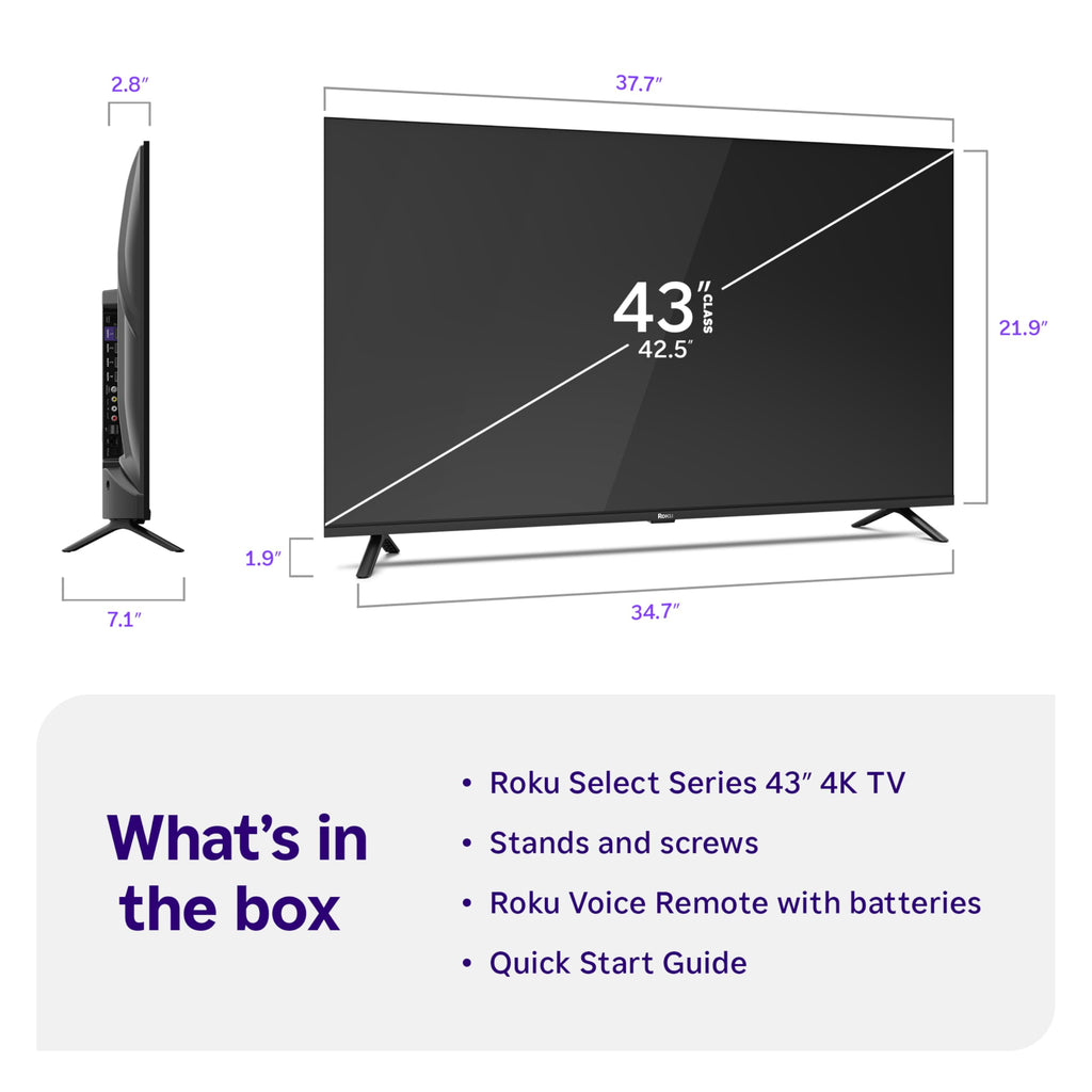Roku 50-Inch 4K QLED Smart TV with Voice Remote 2026
