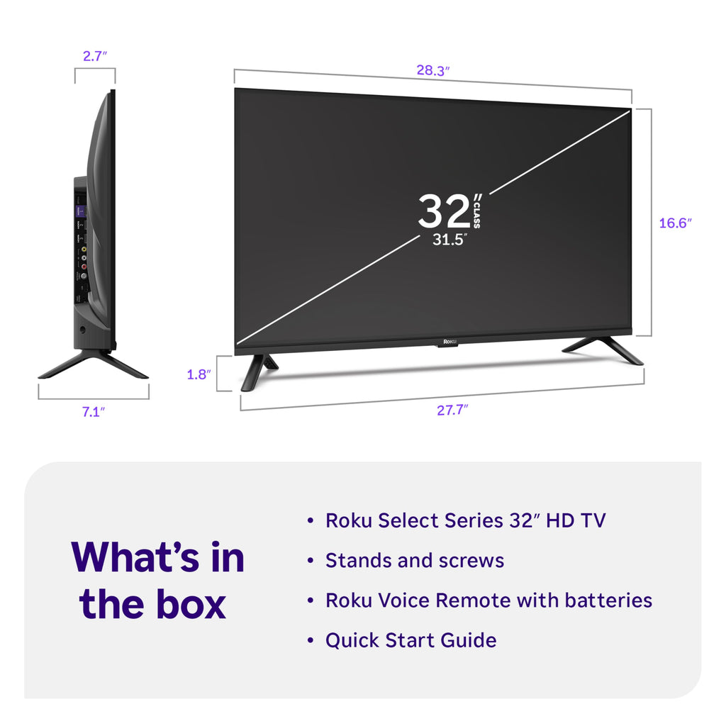 Roku 24-Inch 720p HD Smart TV with Voice Remote 2026