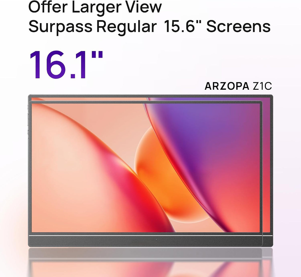 ARZOPA 16.1'' 144Hz Portable Gaming Monitor 106% sRGB - Z1FC