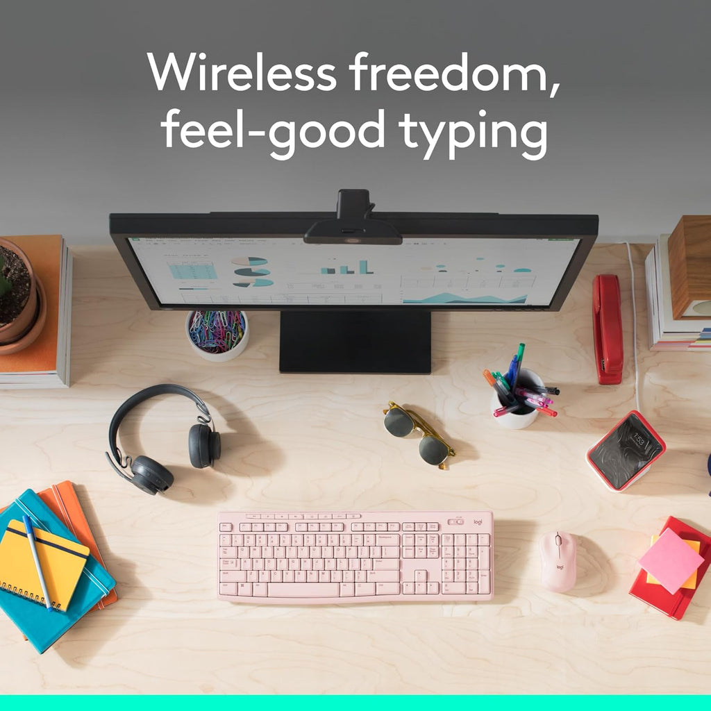 Logitech MK270 Full Size Wireless Keyboard and Mouse Combo