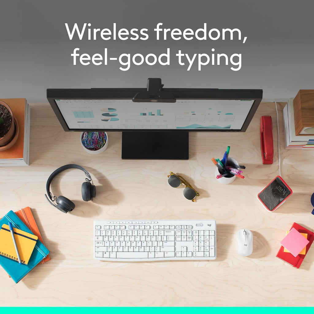 Logitech MK270 Full Size Wireless Keyboard and Mouse Combo