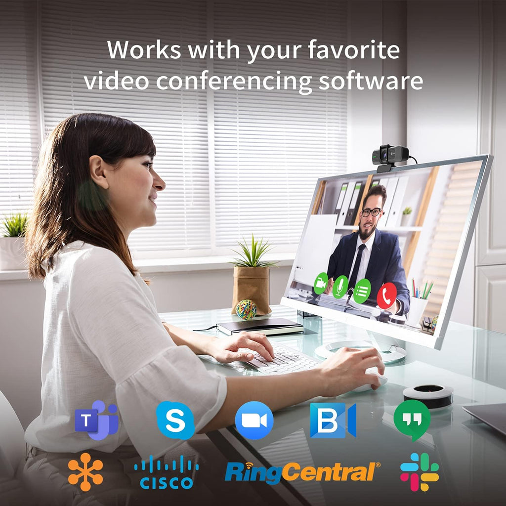 j5create 4K Wide Angle Webcam with Microphone