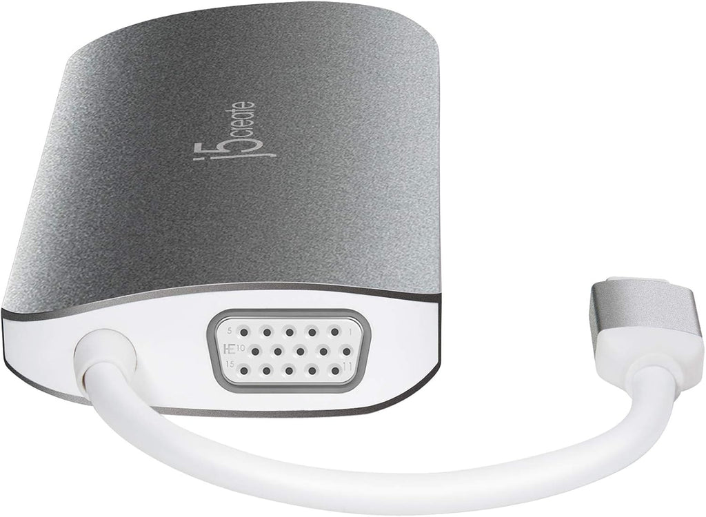 j5create USB C Hub Adapter Multi-Monitor 10-in-1 Port Docking Station