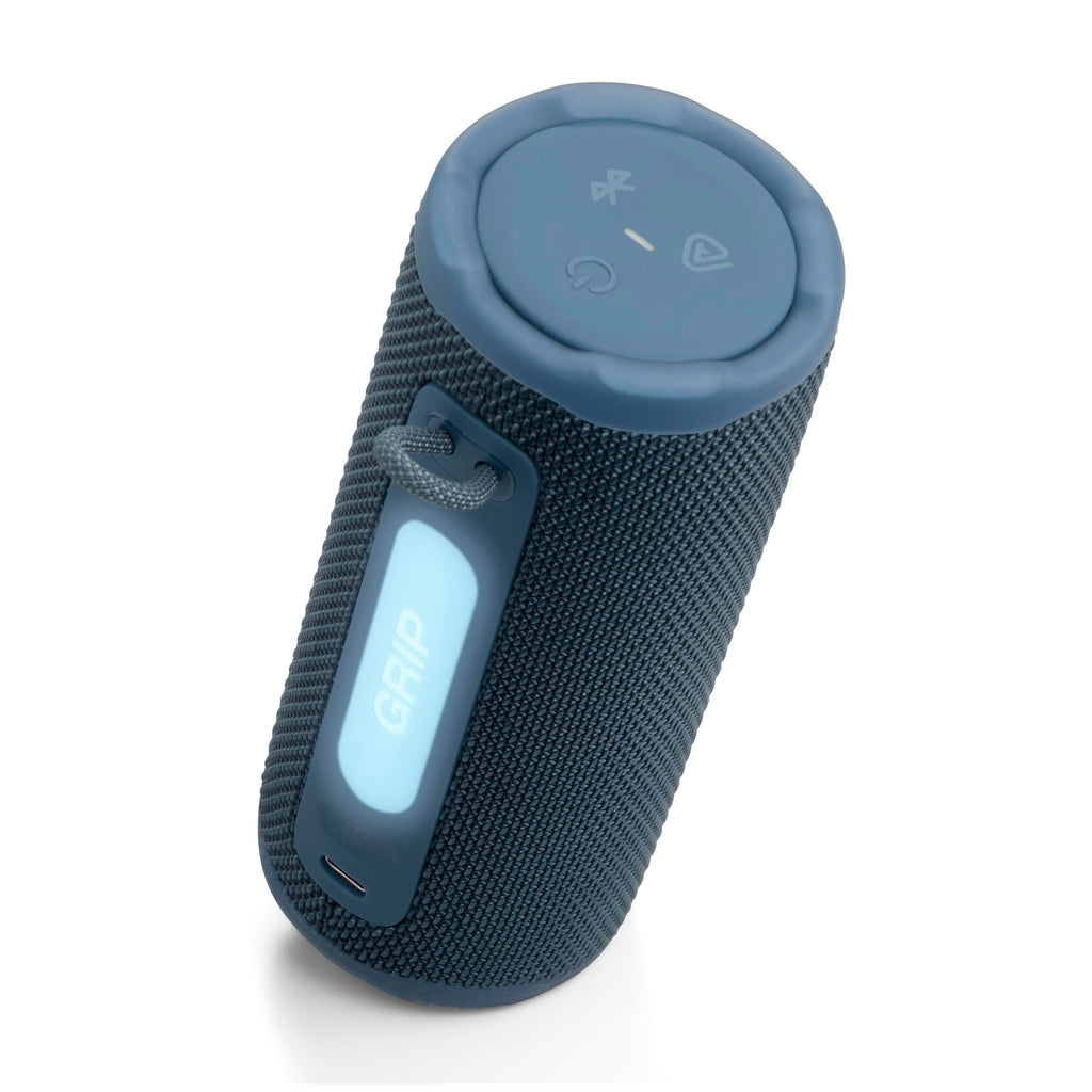 JBL Grip Portable Bluetooth Speaker, Waterproof, Ambient Light - White